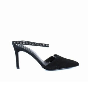 Jaggar Opulent Studded Pointed Toe Sling back Black Heels Size 10